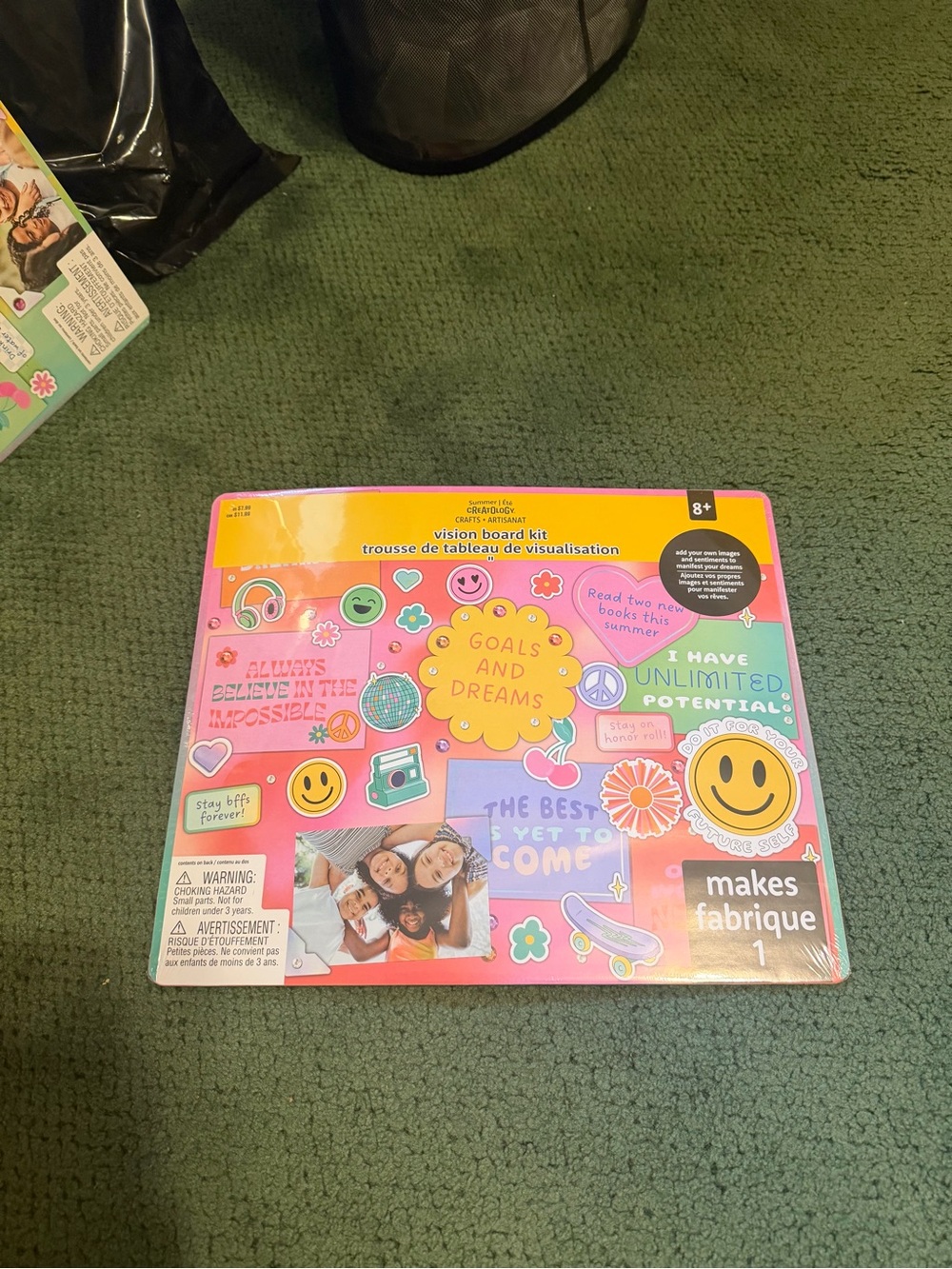 Kids Vision Board Kit – Brand Unknown, Pink & Multicolor